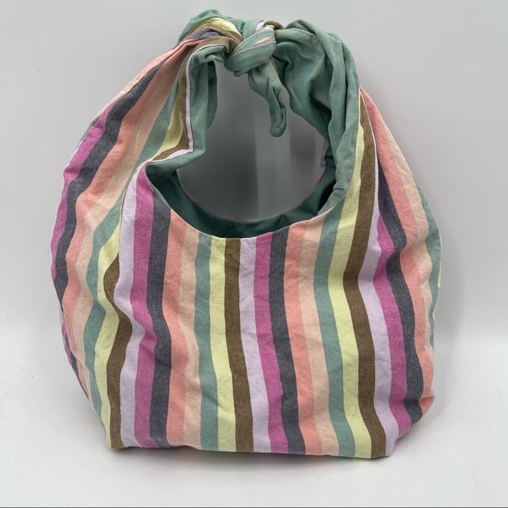 Rainbow Pride Stripe Purse Tote Adjustable Tie Multicolor CarryAll Shoulder Bag - Picture 8 of 13
